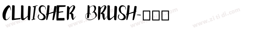 CLUISHER BRUSH字体转换